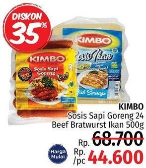 Promo Harga Kimbo Sosis Sapi Goreng/ Bratwurst Ikan  - LotteMart