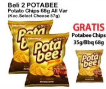 Promo Harga POTABEE Snack Potato Chips All Variants per 2 pouch 68 gr - Alfamart