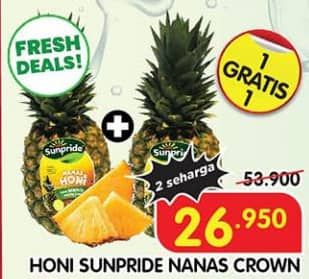 Promo Harga Sunpride Nanas Honi Crown  - Superindo