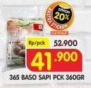 Promo Harga 365 Baso Sapi 360 gr - Superindo