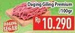 Promo Harga Daging Giling Sapi Premium per 100 gr - Hypermart