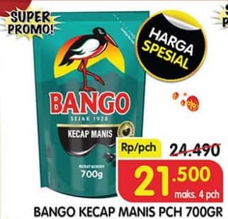 Promo Harga Bango Kecap Manis 700 gr - Superindo