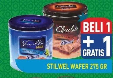 Promo Harga Biskitop Stilwel Wafer Cream 275 gr - Hypermart