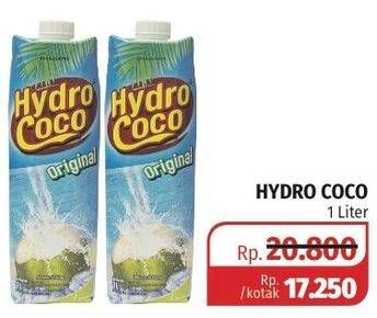 Promo Harga HYDRO COCO Minuman Kelapa Original 1 ltr - Lotte Grosir