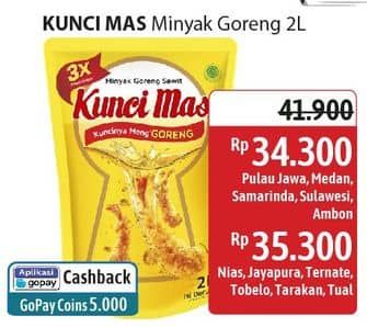 Promo Harga Kunci Mas Minyak Goreng 2000 ml - Alfamidi