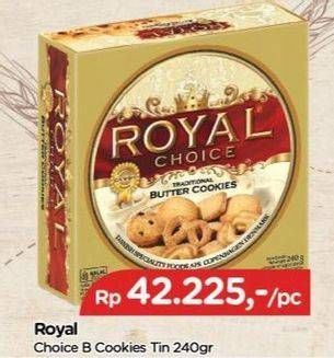 Promo Harga Danish Royal Choice Butter Cookies 240 gr - TIP TOP