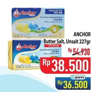 Promo Harga Anchor Butter Salted, Unsalted 227 gr - Hypermart