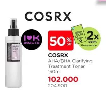 Promo Harga Cosrx AHA/ BHA Clarifying Treatment Toner 150 ml - Watsons