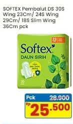Promo Harga Softex Daun Sirih Wing 23cm, 29cm, 36cm 18 pcs - Indomaret