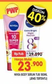 Promo Harga Nivea Body Serum 180 ml - Superindo