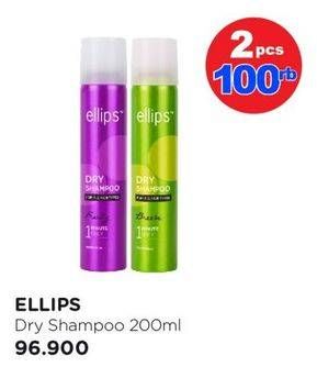 Promo Harga Ellips Dry Shampoo 200 ml - Watsons