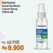 Promo Harga INSTANCE Hand Sanitizer Liquid Spray 100 ml - Indomaret