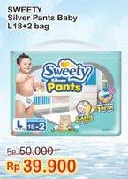 Promo Harga SWEETY Silver Pants L18+2  - Indomaret