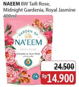 Promo Harga NAEEM Body Wash Taifi Rose, Royal Jasmine, Midnight Gardenia 400 ml - Alfamidi