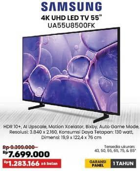 Promo Harga Samsung UA55U8500FK  - COURTS