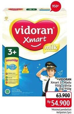 Promo Harga VIDORAN Xmart 3+ Madu, Vanilla 950 gr - Alfamidi