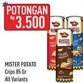 Promo Harga MISTER POTATO Snack Crisps All Variants 85 gr - Hypermart