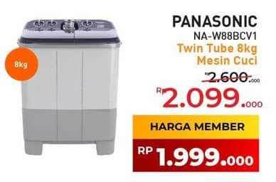 Promo Harga Panasonic NA-W88BCV1 Twin Tub  - Yogya