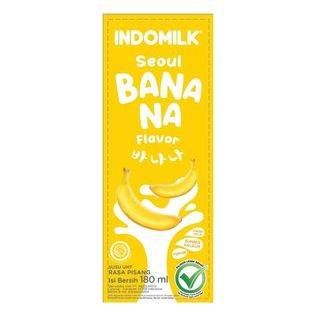Promo Harga Indomilk Korean Series Seoul Banana 180 ml - Alfamart