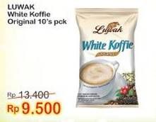 Promo Harga Luwak White Koffie All Variants per 10 sachet 20 gr - Indomaret