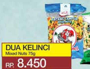 Promo Harga DUA KELINCI Kacang Mix Nut 75 gr - Yogya