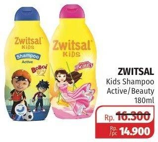 Promo Harga ZWITSAL Kids Shampoo Beauty Pink, Active Blue 180 ml - Lotte Grosir