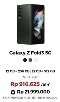 Promo Harga SAMSUNG Galaxy Z Fold3 5G  - Erafone