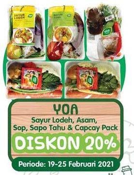 Promo Harga YOA Sayuran Segar Lodeh, Asam, Sop, Sapo Tahu, Capcay  - Yogya