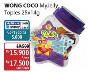 Promo Harga Wong Coco My Jelly per 25 pcs 14 gr - Alfamidi