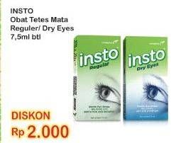 Promo Harga INSTO Obat Tetes Mata Regular, Dry Eyes 7 ml - Indomaret