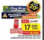 Promo Harga 365 Cling Wrap/ Alumunium Foil  - Superindo