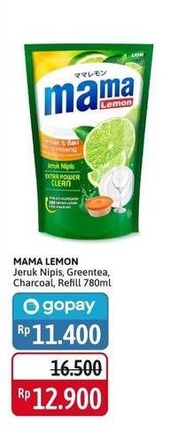 MAMA LEMON Jeruk Nipis / MAMA LIME Green Tea, Charcoal 780ml
