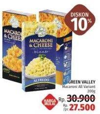 Promo Harga GREEN VALLEY Macaroni & Cheese All Variants 200 gr - LotteMart