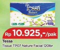 Promo Harga Tessa Facial Tissue TP 07 120 sheet - TIP TOP
