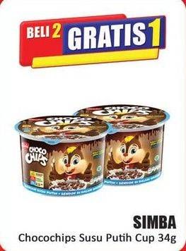 Promo Harga Simba Cereal Choco Chips Susu Putih 34 gr - Hari Hari