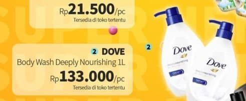 Promo Harga Dove Body Wash Deeply Nourishing 1000 ml - Guardian