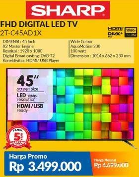 Promo Harga SHARP 2TC45AD1X LED TV 45"  - Courts
