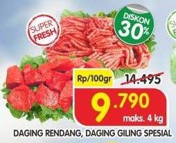 Promo Harga Daging Rendang / Daging Giling Spesial  - Superindo
