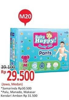 Promo Harga Baby Happy Body Fit Pants M20 20 pcs - Alfamidi