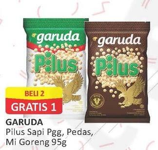 Promo Harga Garuda Snack Pilus Sapi Panggang, Pedas, Mie Goreng 95 gr - Alfamart