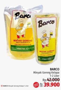 Promo Harga Barco Minyak Goreng Kelapa 1000 ml - LotteMart