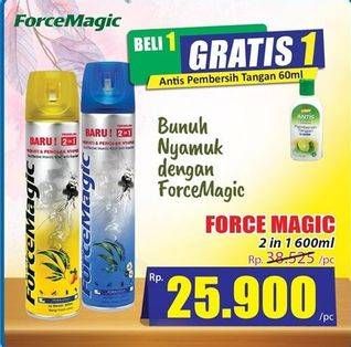 Promo Harga FORCE MAGIC Insektisida Spray 600 ml - Hari Hari