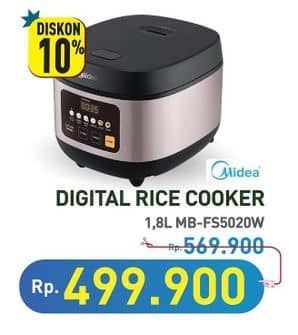 Promo Harga Midea Rice Cooker - MB-FS5020W  - Hypermart