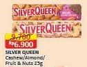 Promo Harga Silver Queen Chocolate Cashew, Almonds, Fruit Nuts 25 gr - Alfamart