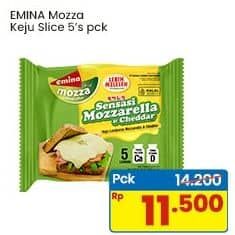 Promo Harga Emina Cheese Slice Mozza 75 gr - Indomaret