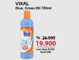 Promo Harga Vixal Pembersih Porselen Blue Extra Kuat, Green Kuat Harum 780 ml - Alfamart
