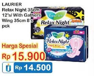 Promo Harga Relax Night 35cm 12s / Gathers 35cm 8s  - Indomaret