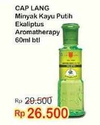 Promo Harga CAP LANG Minyak Ekaliptus Aromatherapy Minyak Kayu Putih 60 ml - Indomaret