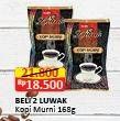 Promo Harga Luwak Kopi Murni Premium per 2 pouch 168 gr - Alfamart