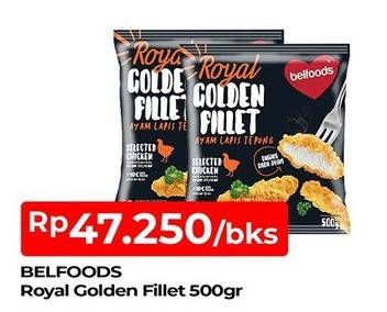 Promo Harga BELFOODS Royal Nugget Golden Fillet 500 gr - TIP TOP